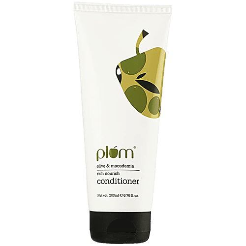 Plum Olive & Macadamia Rich Nourish Conditioner - For Smooth & Shiny Hair, 200 ml  