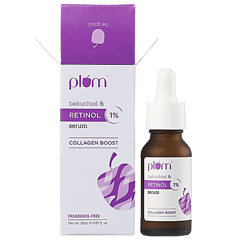 Buy Plum 1 Retinol Face Serum With Bakuchiol Helps Boost Collagen Online at Best Price of Rs