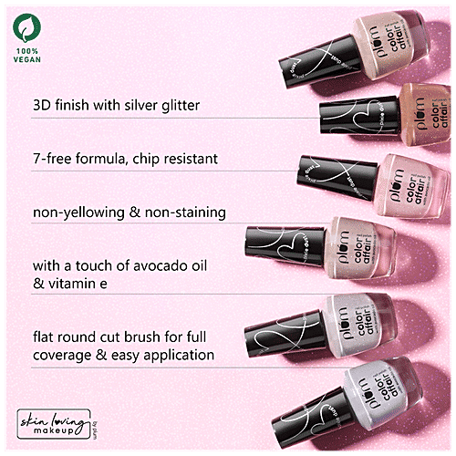 Plum Colour Affair Nail Polish Pixie Stardust Collection With Avocado Oil - For Smooth Finish, 11 ml Spellbound 150 