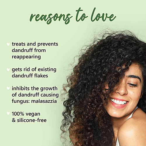 Plum Tea Tree Dandruff Fighting Scalp Serum - Fragrance Free, Antibacterial Properties, 110 ml  