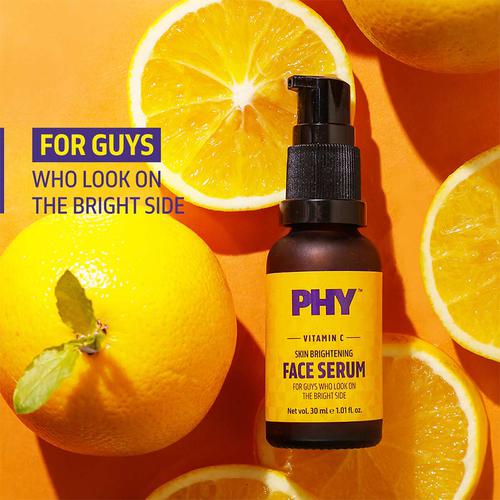 Phy Vitamin C Face Serum - Skin Brightening With Japanese Mandarin, For Men, 30 ml  
