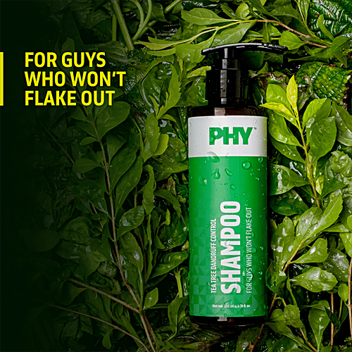 Phy Tea Tree Dandruff Control Shampoo - Vegan, Cruelty Free, Soothes The Scalp, 200 ml