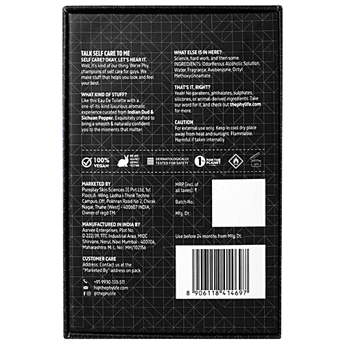 Buy Phy Black Eau De Toilette Vegan, Smooth, Long Lasting Fragrance