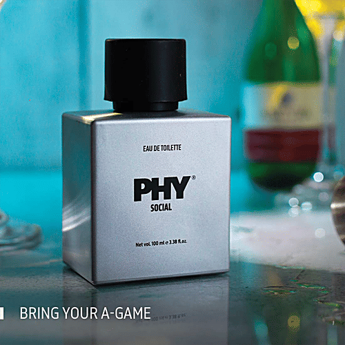 Buy Phy Social Eau De Toilette Vegan, Long Lasting Fragrance, For Men