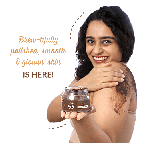Plum BodyLovin' Coffee Wake-A-Ccino Body Scrub - Roasted Arabica, Vegan, Cruelty-Free, 100 g  