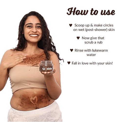 Plum BodyLovin' Coffee Wake-A-Ccino Body Scrub - Roasted Arabica, Vegan, Cruelty-Free, 100 g  