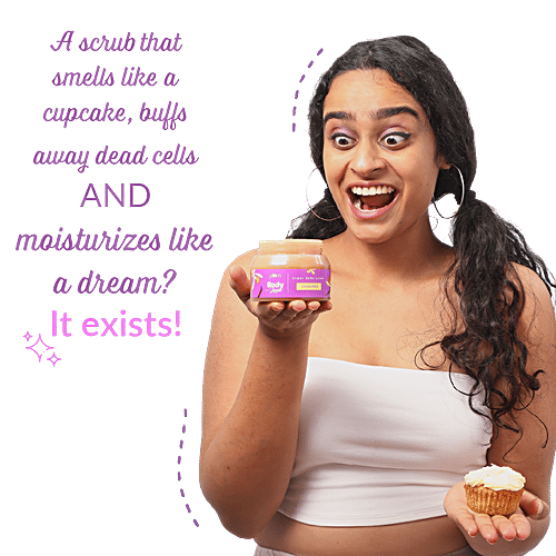 Plum BodyLovin' Vanilla Vibes Sugar Body Scrub - With Kokum Butter, Vegan, Cruelty-Free, 200 g