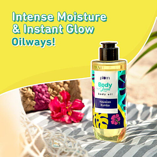 Plum BodyLovin' Hawaiian Rumba Body Oil - Non-Greasy Formula, Vegan, Cruelty-Free, 200 ml