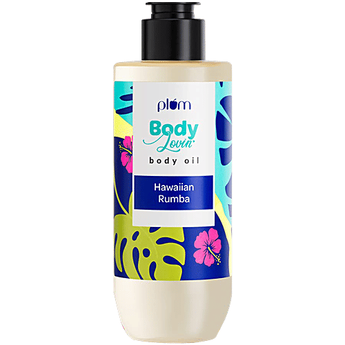 Plum BodyLovin' Hawaiian Rumba Body Oil - Non-Greasy Formula, Vegan, Cruelty-Free, 200 ml