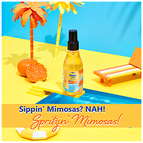 Plum BodyLovin Trippin' Mimosas Body Mist - Infused With Aloe Vera, Vegan, Cruelty-Free, 150 ml  