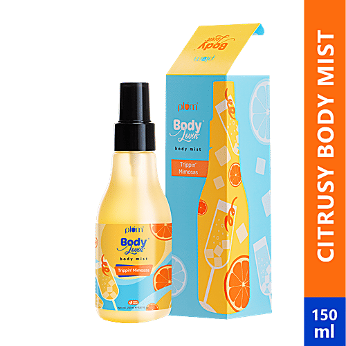 Plum BodyLovin Trippin' Mimosas Body Mist - Infused With Aloe Vera, Vegan, Cruelty-Free, 150 ml  