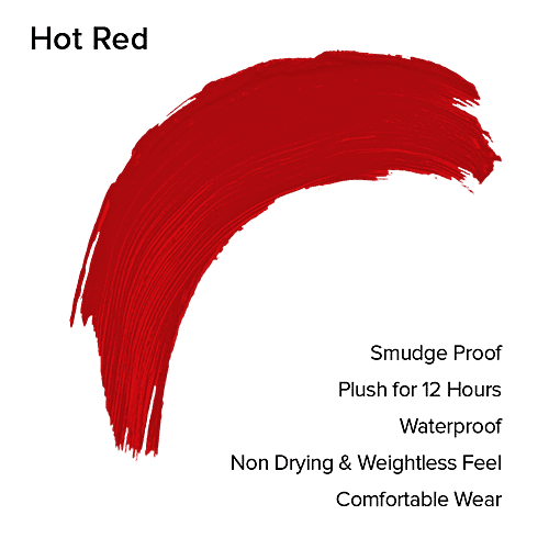 GALA OF LONDON Matte Liquid Lipstick - Waterproof, Transfer Proof, Mask Proof, 12H Lasting, 2 ml 01 Hot Red 