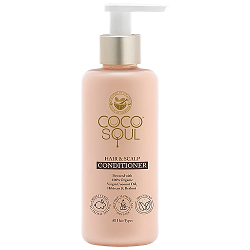 Coco Soul Hair & Scalp Conditioner - With Virgin Coconut Oil, For Frizz Free, Strong & Silky Hair, 200 ml  