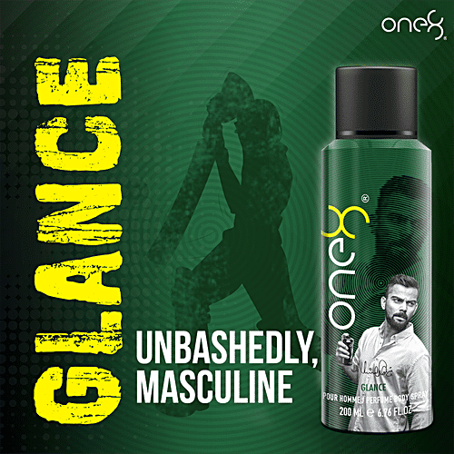 One8 By Virat Kohli Perfume Body Spray - Glance, Long-Lasting Fragrance, Deodorant For Men, 200 ml  