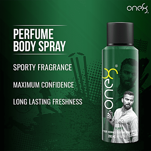 One8 By Virat Kohli Perfume Body Spray - Glance, Long-Lasting Fragrance, Deodorant For Men, 200 ml  