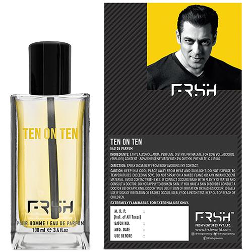 FRSH By Salman Khan - Eau De Parfum, Ten on Ten, Long Lasting Fragrance,  100 ml