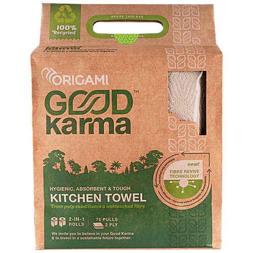 Buy Origami Good Karma Kitchen Paper Towels 3 Ply Online at Best Price of Rs 190 bigbasket