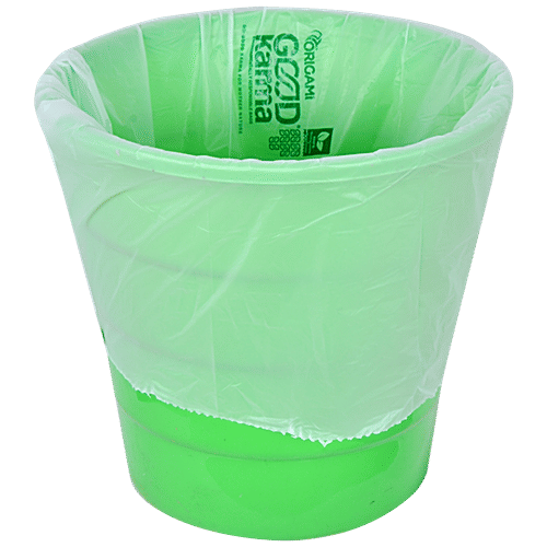 Origami Good Karma Compostable Garbage Bags - Medium, Biodegradable, Used For Wet & Dry Waste, 15 pcs  Compostable
 Biodegradable