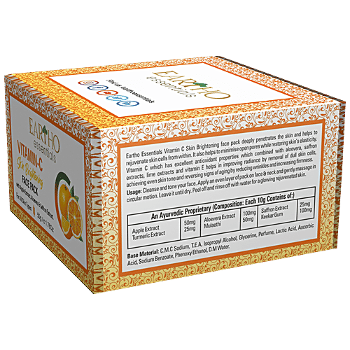 Buy Eartho Essentials Vitamin C Skin Brightening Face Pack With Apple
