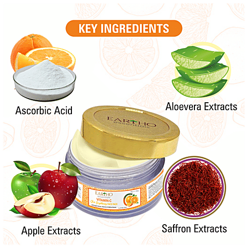 Buy Eartho Essentials Vitamin C Skin Brightening Face Pack With Apple