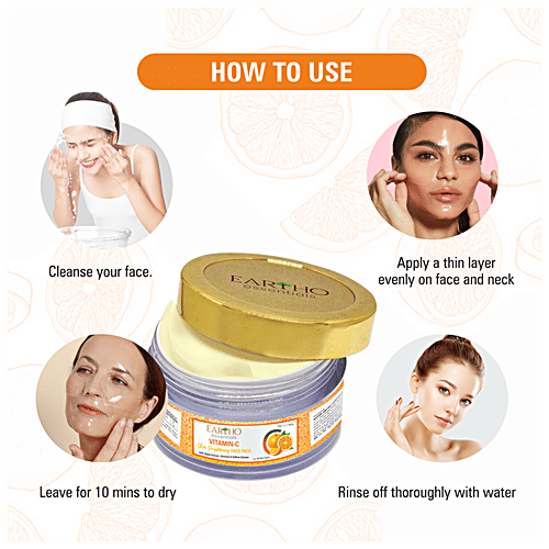 Buy Eartho Essentials Vitamin C Skin Brightening Face Pack With Apple