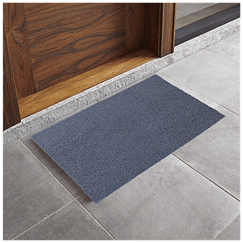 Kuber Industries Rubber Door Mat - Anti-Slip, For Outdoor, Entrance, 40x60 cm, Grey, 1 pc  