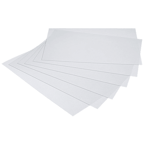 Kuber Industries PVC Refrigerator/Fridge Drawer Mat Set - CTKTC032292, Easy To Clean, Durable, White, Standard, 6 pcs  