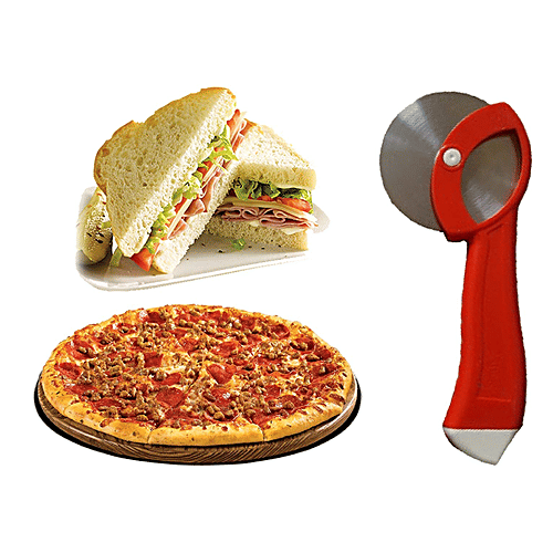 Kuber Industries Plastic Slicer/Cutter - CTKTC01794, For Pizza, Sandwich, Burger, Multicolour, Standard, 1 pc