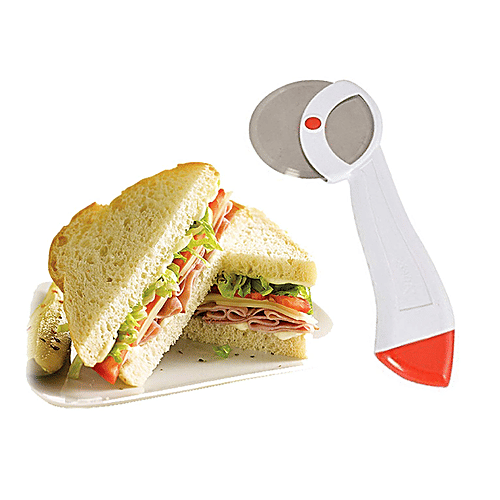 Kuber Industries Plastic Slicer/Cutter - CTKTC01794, For Pizza, Sandwich, Burger, Multicolour, Standard, 1 pc