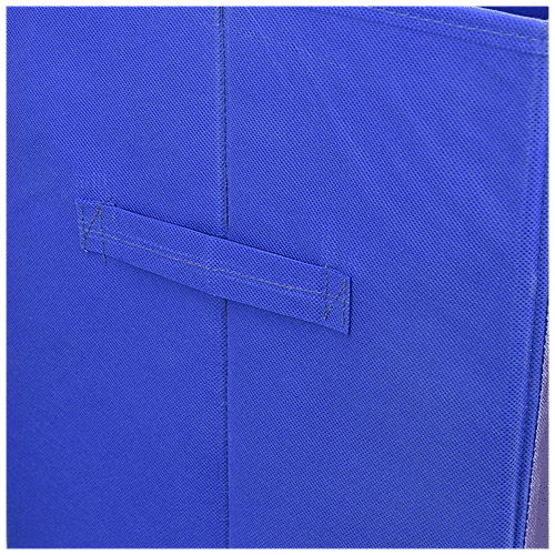 Kuber Industries Disney Team Mickey Printed Foldable Laundry Basket - With Lid & Handle, KUBMART1212, Royal Blue, 1 pc  