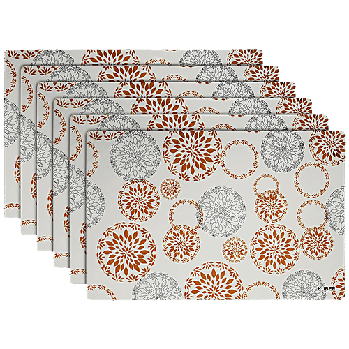 Buy Kuber Industries PVC Place Mats HS_37_KUBMART020138, Washable