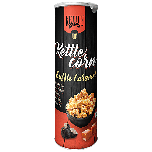 Kettle Studio Popcorn - Truffle Caramel, Cholesterol Free, Rich In Protein, 125 g  