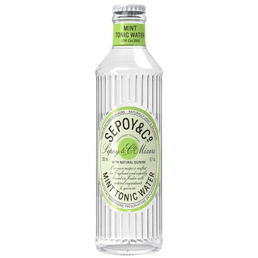 Sepoy & Co. Mint Tonic Water - Natural Quinine, Balanced Botanical Mixer, Low Calories, 200 ml 