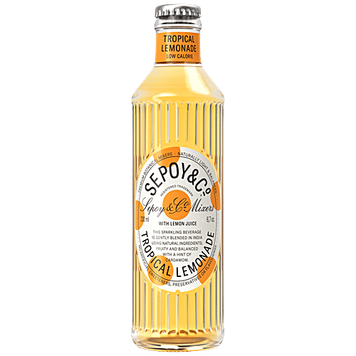 Sepoy & Co. Tropical Lemonade With Natural Fruit - Balanced Botanical Mixer, Low Calories, 200 ml  