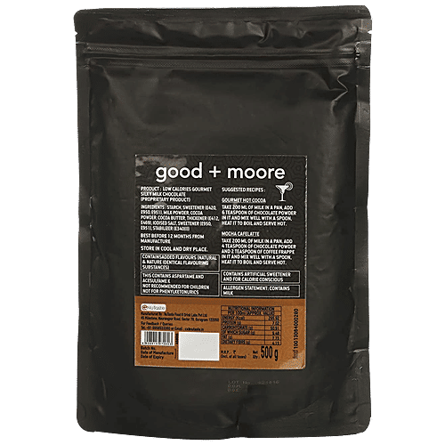 Good & Moore Low-Calorie Gourmet Silky Milk Chocolate Mix, 500 g  Instant Powdered Drink