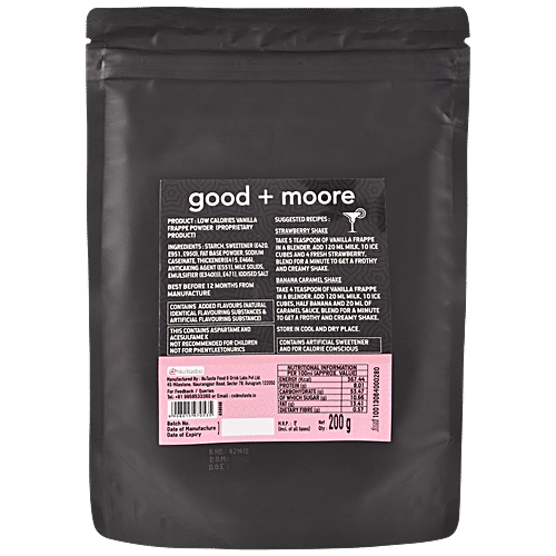Buy GOOD+MOORE LowCalorie Vanilla Frappe Instant Powdered Coffee