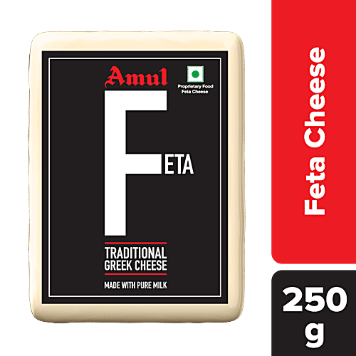 Buy Amul Feta Cheese Block Traditional Greek Cheese, Made With Pure