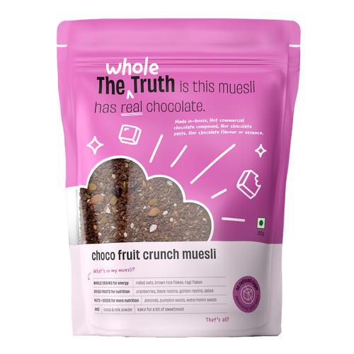 The Whole Truth Choco Fruit Crunch Breakfast Muesli - Provides Energy, 350 g  