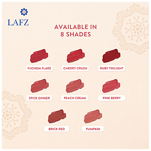 LAFZ Velvet Matte Lip Colour - Transfer-Proof & Smudge-Proof, Full Coverage With Single Swipe, Up To 12 Hours Stay, 5.5 ml Brick Red