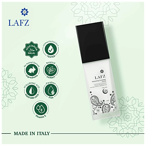 LAFZ Refreshing Cucumber Primer - Smoothens, Hydrates & Refreshes Skin, Non-sticky, For Premium Matte Finish, 30 ml  