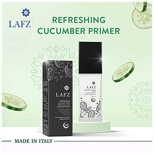 LAFZ Refreshing Cucumber Primer - Smoothens, Hydrates & Refreshes Skin, Non-sticky, For Premium Matte Finish, 30 ml  