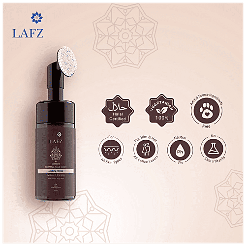 Buy LAFZ Caffeine Foaming Face Wash With BuiltIn Brush, Gently