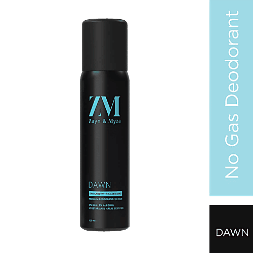 ZM Zayn & Myza Dawn No Alcohol Body Spray - For Men, Long Lasting Fragrance, 120 ml  