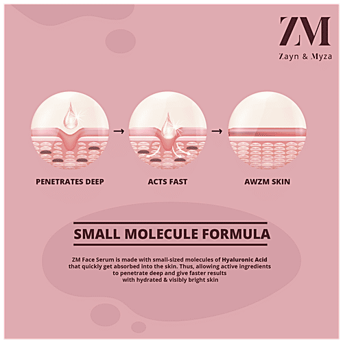 Buy ZM Zayn & Myza Hyaluronic Acid 1.5 Face Serum With 24k Gold