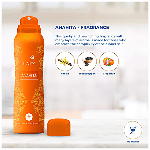 LAFZ Anahita No Alcohol Body Spray - For Women, Long Lasting Fragrance, 150 ml  