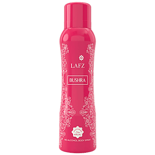 LAFZ Bushra No Alcohol Body Spray - For Women, Long Lasting Fragrance, 150 ml  