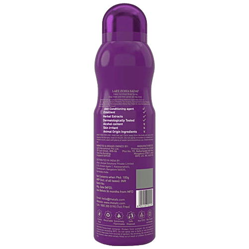 LAFZ Zoha Sadaf No Alcohol Body Spray - For Women, Long Lasting Fragrance, 150 ml  