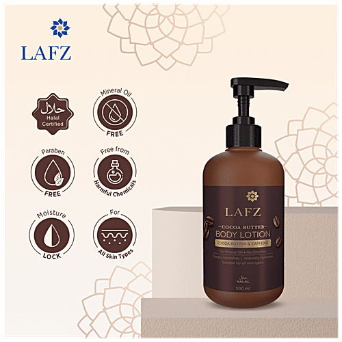 Buy LAFZ Cocoa Butter Body Lotion With Caffeine, Deep Nourishes
