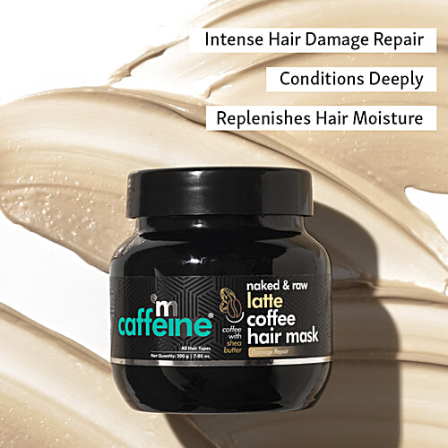 Buy MCaffeine Naked & Raw Latte Coffee Hair Mask With Coconut Milk & Shea Butter Repairs