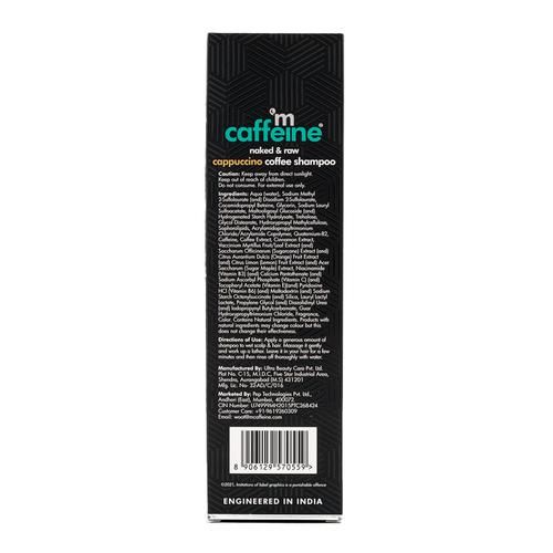 MCaffeine  Naked & Raw Cappuccino Coffee Shampoo - Anti Dandruff, Reduces Frizz, 250 ml  